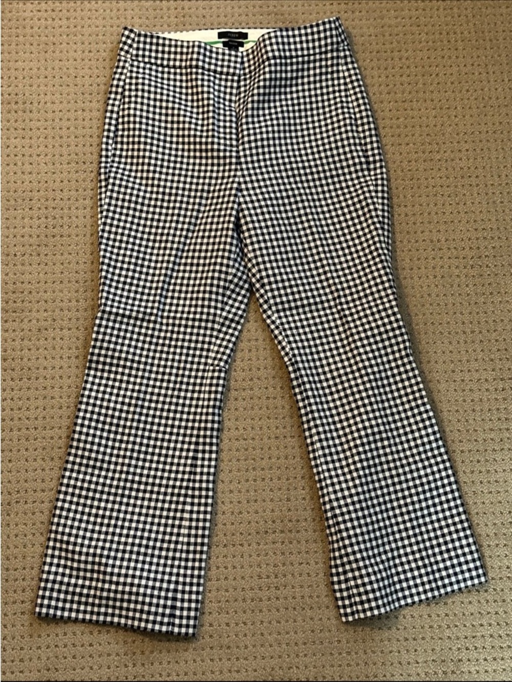 J. Crew White and Black Lined Hayden Skirt